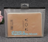 Biodegradable eco-friendly slider Zip lockkk frosted EVA bag, PVC Wash Bag With Slider Zipper, Eco-friendly plastic puller