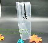 nylon zipper pvc bag Promotional Customize Logo print Transparent PVC plastic clear cosmetic bag with non-woven zipper