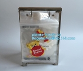 food storage wicketed ldpe clear plastic zip lock bag with print, FDA Custom Food Grade Wicket Plastic Ziplockk Bag, bage