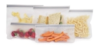 Reusable Silicone Food Storage Bag Washable Silicone Fresh Bag for Fruits Vegetables Meat Preservation bagplastics bagea