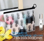 Transparent Sundry Kit PVC Cosmetic Bag, Bag with Plastic Zipper and Slider Wash bag, slider lock zip pouch travel cosme