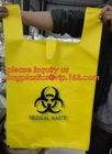 disposable hospital medical waste garbage Biohazard bag, PE biohazard eco bag, biohazardous refuse bag, bagplastics, bag