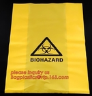 autoclavable ldpe medical biohazard waste plastic bags for clinical waste, Biohazard disposable medical sterilization, h