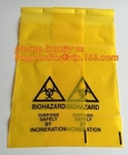Extra large capacity biohazard drawtape trash bag interleaf coreless roll plastic garbage bag for hospital use, Industri