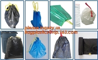 LDPE drawstring type biohazard waste garbage bag, HDPE drawstring type biohazard waste garbage bag, isolation infectious