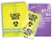 Clinical waste bags, clinical medial bags, clinical biohazard waste diposal bags, autoclavable biohazardous bags, medial