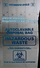 Medical consumables biohazard waste disposal supplies, LDPE plastic medical autoclave bags, Biohazard waste disposal bag
