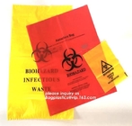 Biohazard Bag Linear Low Density, Red Isolation Infectious Waste Bag, Zip-Closure Biohazard Specimen Bags, bagplastics
