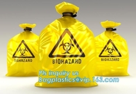 Color Custom Super Large Biohazard Waste Bag, Biohazard Collection Bags/Custom Colored sterile medical bags bags for Lab