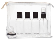 Cosmetic Toothbrush Transparent Makeup Bag With Customer Printing Slider Zipper