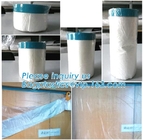 plastic drop cloth, PE drop cloth, plastic masking film, Taped clear HDPE plastic masking film drop film, House Painting