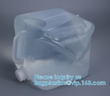 10l 20l Plastic Cubitainer Bag In Box Without Handle Foldable Jerry Can With Holes Tap Water Liquid Square Bucket