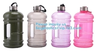 Water Bottles Fitness Gym Sports Jug Big Capacity Plastic eco friendly Water Bottle with Straw Drinking